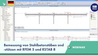 Webinar Bemessung von Stahlbetonstäben und stützen mit RFEM 5 und RSTAB 8 [upl. by Artek]