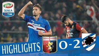 Genoa  Sampdoria 02  Highlights  Giornata 12  Serie A TIM 201718 [upl. by Yeargain]