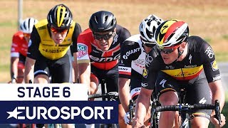 BinckBank Tour 2018  Stage 6 Finish Highlights  Cycling  Eurosport [upl. by Leunamnauj]