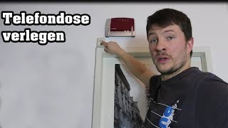 TUTORIAL  Telefondose für Internet Router verlegen  HOW TO [upl. by Samala841]