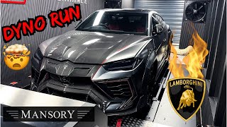 Lamborghini Urus MANSORY  Dyno Run amp Exhaust Sound [upl. by Buff]