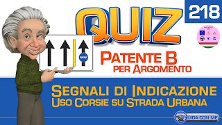 Patente B Quiz argomento USO CORSIE App 102 lingue audio Quiz e Teoria [upl. by Evaleen]