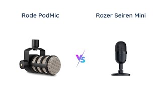 Rode PodMic vs Razer Seiren Mini  Microphone Comparison [upl. by Ayenat800]