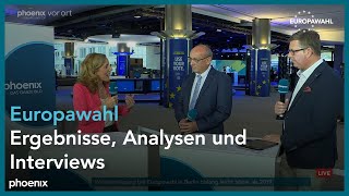 Europawahl 2024 Ergebnisse Analysen und Interviews  090624 [upl. by Nivaj]