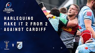 Highlights – Harlequins v Cardiff Rugby v Round 2 │Heineken Champions Cup Rugby 202122 [upl. by Layap]