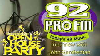 John Garabedian Sits In on the 92 PRO FM Morning Show Part 1 93016 Audio Only [upl. by Lupe283]