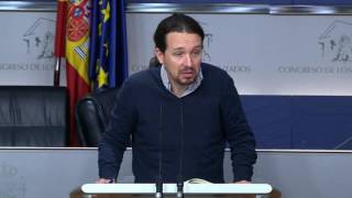 PABLO IGLESIAS Podemos opina sobre RODEA EL CONGRESO 25102016 [upl. by Nnawtna]