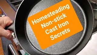 How To Keep Your Cast Iron Non Stick [upl. by Hokanson29]