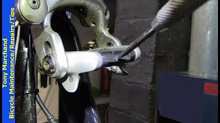 How to Clean Bicycle Rim Brakes Brake maintenance and cleaning [upl. by Heck]