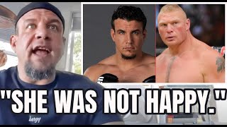 FRANK MIR on why his wife was PISSED off before the first Brock Lesnar fight began [upl. by Ydnih845]