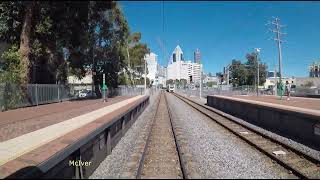 Transperth train drivers cab view  Perth to Victoria Park and return x 2 [upl. by Strephonn]