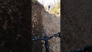 Hitting the booter on 96er for the first time mtblife mtbjumps canyon striveon [upl. by Hplodnar]