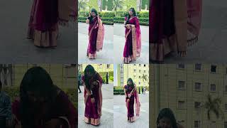 Saree poses 🍁 prettywoman sareelove diwalispecial shortvideo song love youtubeshorts [upl. by Ainesej641]