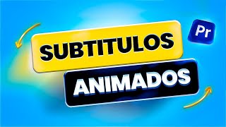 CÓMO hacer SUBTÍTULOS ANIMADOS en Premiere Pro  PRESET GRATIS ✅ [upl. by Aurilia185]