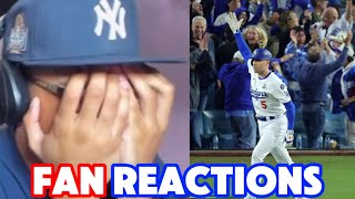 FAN REACTIONS to Freddie Freeman’s WALK OFF GRAND SLAM [upl. by Rafaelof]