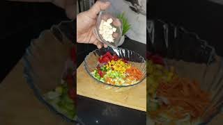 High Protein Salad salad dietfood healthy vegetables sanaskitchen5728 [upl. by Akimak805]