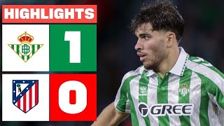 Betis vs Atletico Madrid 10 Full Highlight [upl. by Lalaj392]