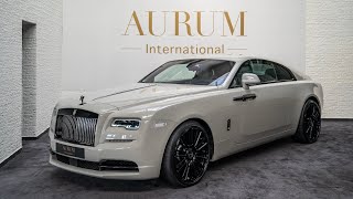 2021 RollsRoyce Wraith Black Badge CRYSTAL OVER SELBY GREY  MANSORY  AURUM International 4K [upl. by Merceer]