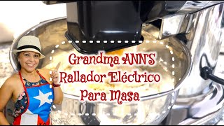 Maquina Para hacer Masa De Pasteles  GRANDMA ANNS ELECTRIC GRATER boricua receta latino [upl. by Ardnuahc]