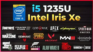 i5 1235U  Intel Iris Xe Graphics  Test in 14 Games in 2024  HP Pavillion 15 [upl. by Pollux566]