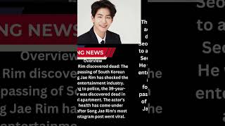 Death of Song Jae Rim [upl. by Nnyleak912]