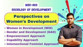 Perspectives on Womens Development  Gender Perspective on Development  IGNOU MSO 003 [upl. by Brigitte]