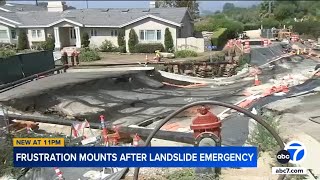 Rancho Palos Verdes residents voice frustration amid landslide crisis [upl. by Noreh]