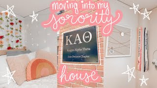 MOVING INTO MY SORORITY HOUSE  Kappa Alpha Theta at Wake Forest University [upl. by Retep]