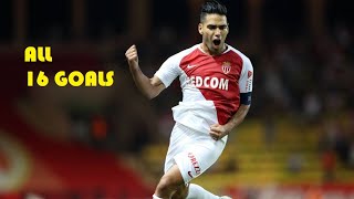 Radamel Falcao  All 16 Goals  20182019 [upl. by Eiramait]