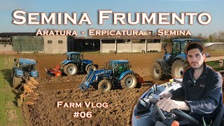 Farm Vlog06  Finiamo di seminare il Frumento  Aratura  Erpicatura  Semina [upl. by Aicital78]