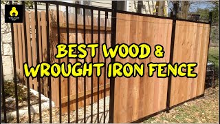 Amazing 50 Best Wood amp Wrought Iron Fence [upl. by Odnamla]