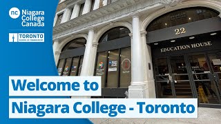 Exploring Niagara College – Toronto  22 College Street Campus Tour [upl. by Ahsuatan]