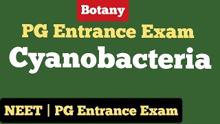 cyanobacteria  Important MCQs  Botany  NEET  PG entrance exam [upl. by Chee]