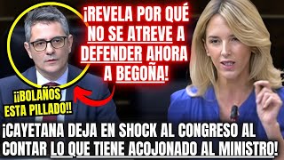 CAYETANA ACORRALA a BOLAÑOS😱¡REVELA POR QUÉ TIENE MIEDO A DEFENDER AHORA A BEGOÑA😱¡Y PASA ESTO [upl. by Jess471]