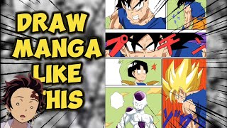 MAKING DRAGON BALL MANGA PANEL [upl. by Now]