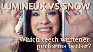 LUMINEUX VS SNOW TEETH WHITENING WHICH ONE IS BETTER [upl. by Ohara400]