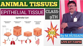 🔴🔴ANIMAL TISSUES🔴🔴EPITHELIAL TISSUES🔴🔴LECTURE01CLASS9TH🔴🔴 [upl. by Philippa72]