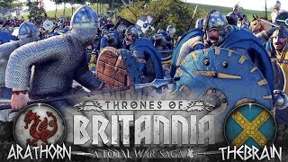 Total War Saga Thrones of Britannia ⚔СЕТЕВАЯ БИТВА ⚔ Arathorn Гвинедд VS TheBrain Мерсия [upl. by Sorrows337]