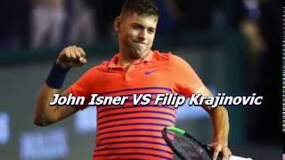 Paris Masters Tennis  Filip Krajinovic vs John Isner  November 2017 [upl. by Vasileior590]