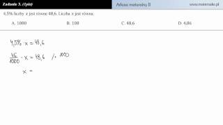 Zadanie 3  Arkusz maturalny II  poziom podstawowy [upl. by Ettelrahc]