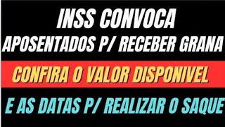 INSS CONVOCA APOSENTADOS PARA NOVO SAQUE EXTRAORDINÁRIO Confira o valor [upl. by Symon]