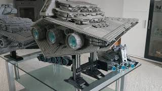 Lego Star Wars Star Destroyer UCS Collection 10030 6211 75055 and MOC9018 Aggressor by Doomhandle [upl. by Nuahsyar]