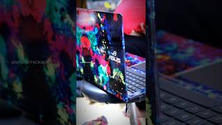 Asus gaming laptop stickering 😱trending youtubeshorts youtubecreator asus laptop modified [upl. by Ertsevlis433]