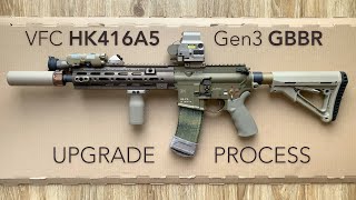 VFC HK416 GBBR Gen3 upgrade process airsoft replica [upl. by Thalassa764]