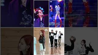 💜BTS vs Blackpink 💗 dance  Jhope Lisa Rose Jimin ytshorts btsblackpink shorts [upl. by Maurice767]