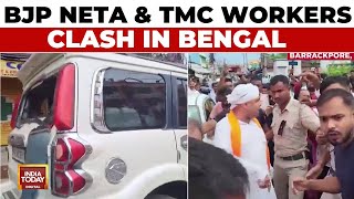 BJP amp TMC Faceoff In Barrackpore West Bengal  BJP Neta amp TMC Workers Clash In WB  2024 Elections [upl. by Hawk]