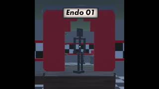 Endo 01 showcase endoskeleton fivenightsatfreddys springlock [upl. by Redienhcs]