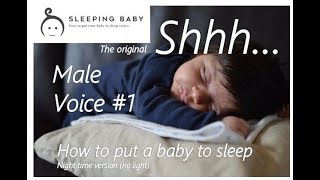 Monotonous Shushing baby  bebe bambino to sleep for whole night [upl. by Sirhc844]