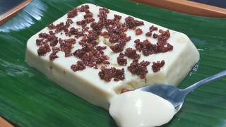 Creamy and Tasty Maja Blanca  “Tibuktibuk” in Kapampangan by THREE ACES [upl. by Appleby]