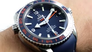 Omega Seamaster Planet Ocean GoodPlanet GMT Luxury Watch Review [upl. by Hancock272]